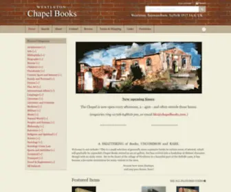 Chapelbooks.com(Chapel Books) Screenshot