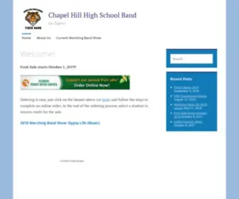 Chapelhillband.org(Go Tigers) Screenshot