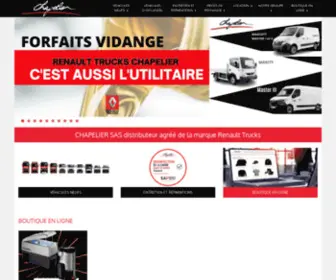 Chapelier.fr(CHAPELIER SAS distributeur agréé de la marque Renault Trucks) Screenshot