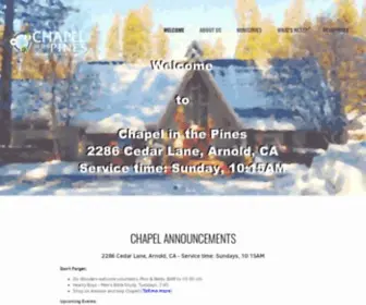 Chapelinthepines.org(Chapel In The Pines) Screenshot