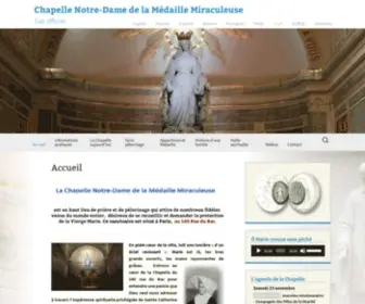 Chapellenotredamedelamedaillemiraculeuse.com(Chapelle rue du Bac) Screenshot