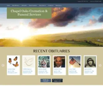 Chapeloaksne.com(Chapel Oaks Funeral Services) Screenshot