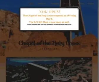 Chapeloftheholycross.com(Visit the Chapel in Sedona) Screenshot