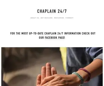 Chaplain247.org(Chaplain 24/7) Screenshot