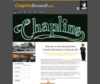 Chaplinsroswell.com(Chaplins Restaurant and Karaoke Bar) Screenshot