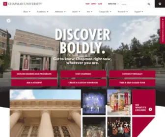 Chapman.edu(Chapman University) Screenshot