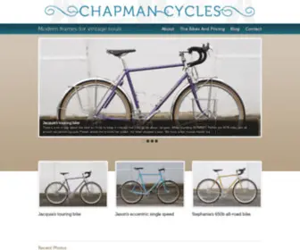 Chapmancycles.com(Custom bicycles hand built in Rhode Island) Screenshot