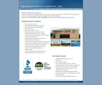 Chapmanfence.com(Athens Fence Company) Screenshot