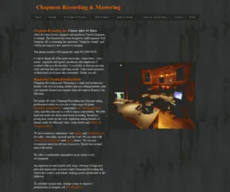 Chapmanrecording.com(Chapman Recording & Mastering) Screenshot