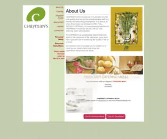 Chapmans-Foods.com(Chapman's Speciality Foods) Screenshot