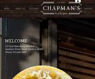 Chapmansfoodandspirits.com(Chapman's Food & Spirits) Screenshot