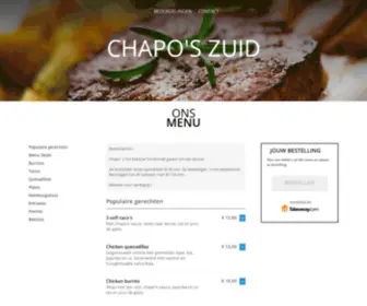 Chaposmexicanfood.be(Chapo's Zuid) Screenshot