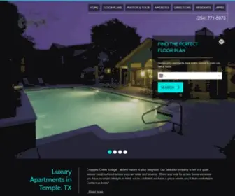 Chappellcreekapts.com(Luxury Apartments in Temple) Screenshot