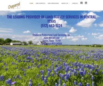 Chapsurvey.com(Chaparral Land Surveying) Screenshot