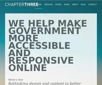 Chapterthree.com(Chapter Three) Screenshot