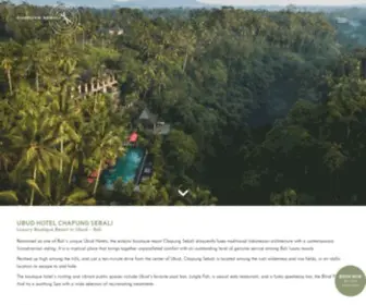 Chapung.com(Ubud Hotels) Screenshot