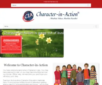 Character-IN-Action.com(Character education program) Screenshot