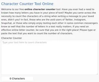 Charactercounter.net(Character Counter Tool Online) Screenshot