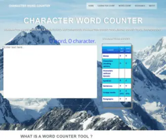 Characterwordcounter.com(Character Word Counter tool) Screenshot