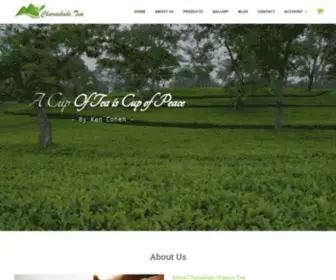 Charaibahitea.com(Organic Green Tea) Screenshot