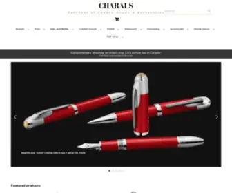 Charals.com(Charals Vancouver Pen Shop) Screenshot