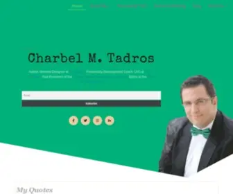 Charbeltadros.com(Personal website of Charbel M. Tadros) Screenshot