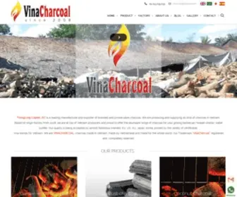 Charcoal.vn(VinaCharcoal supply high quality charcoal product for BBQ & shisha) Screenshot