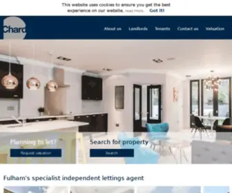 Chard.co.uk(Estate agents in Fulham) Screenshot