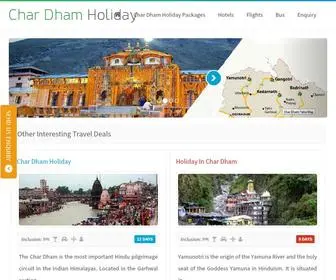 Chardhamholidaypackages.co.in(Char Dham Holiday Packages) Screenshot