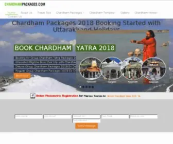 Chardhampackages.com(Experience Chardham Packages 2020 with Uttarakhand Holidays. Chardham Yatra Packages 2020 in India) Screenshot