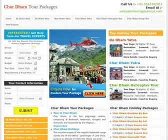 Chardhampackages.net(Char Dham Holidays) Screenshot