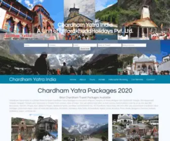 Chardhamyatraindia.com(Chardham Yatra India) Screenshot