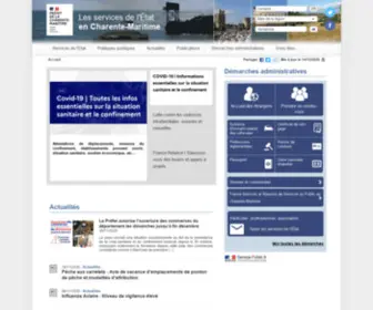 Charente-Maritime.gouv.fr(Préfecture) Screenshot
