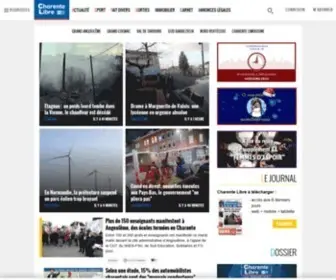 Charentelibre.fr(Retrouvez l'actualité de Charente en direct et toutes les informations régionales) Screenshot