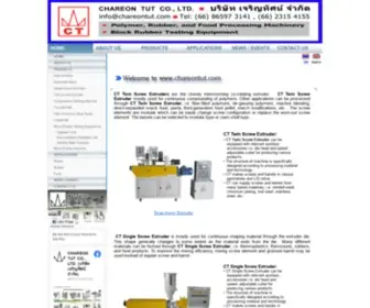 Chareontut.com(ผู้ผลิตและจำหน่ายเครื่องจักรแปรรูปพลาสติก ยาง และอาหาร: บริษัท เจริญทัศน์ จำกัด (CHAREON TUT CO) Screenshot