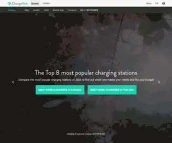 Chargehub.com(Tools for electric vehicle drivers in North America) Screenshot