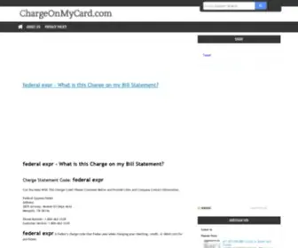 Chargeonmycard.com(Chargeonmycard) Screenshot