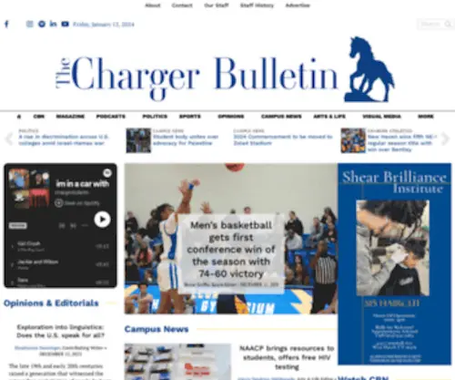 Chargerbulletin.com(The Charger Bulletin) Screenshot