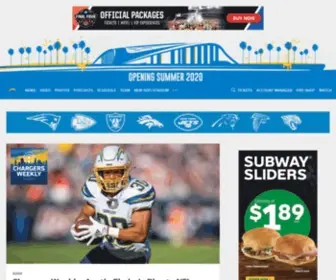 Chargers.com(Los Angeles Chargers Home) Screenshot