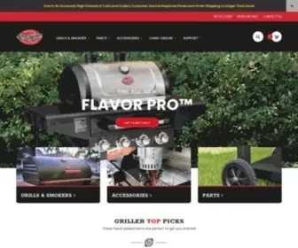 Chargriller.com(Char-Griller BBQ Grills and Smokers) Screenshot