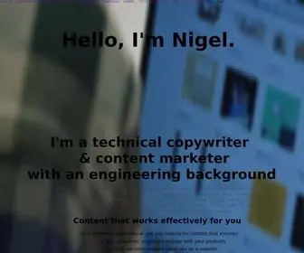 Charig-Associates.co.uk(Technical copywriter) Screenshot