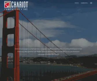 Chariotcampaigns.com(Campaign strategy) Screenshot