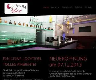 Charisma-Lounge.de(Shisha auf andere Art) Screenshot