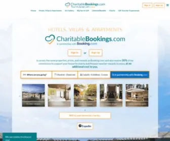 Charitablebookings.com(Hotel bookings) Screenshot