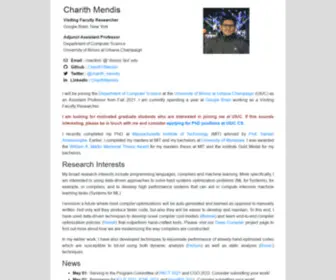 Charithmendis.com(Charith Mendis) Screenshot