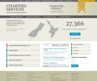 Charities.govt.nz(Charities Services) Screenshot