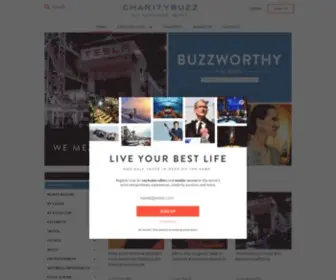 Charitybuzz.com(Bid on Amazing Celebrity) Screenshot