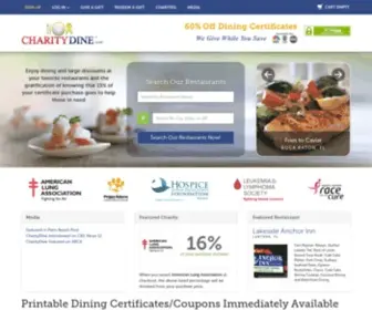Charitydine.com(Gift Certificates) Screenshot