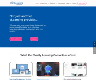 Charitylearning.org(ELearning That's Affordable for Charities and the Third Sector) Screenshot