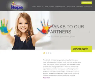 Charityofhope.com(Charity of Hope) Screenshot